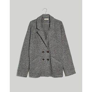 [Madewell] Brushed Knit Redford Blazer in Houndstooth Check